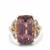 Pink Diaspore Ring with Diamond in 18K Gold 19.61cts