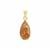 Drusy Vanadinite Pendant in Gold Plated Sterling Silver 13cts