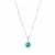 Peruvian Amazonite Necklace in Sterling Silver 3cts