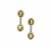 Kijani Garnet Earrings with Diamonds in 9K Gold 1.45cts