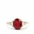 Bemainty Ruby Ring with White Zircon in 9K Gold 4.70cts 