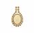 Coober Pedy Opal Pendant with Argyle Cognac Diamonds in 18K Gold 3.28cts