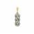 Aquaiba™ Beryl Pendant with Diamond in 9K Gold 1.60cts