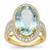 Aquamarine Ring with Diamonds in 18K Gold 7.86cts