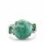 Aquaprase™, Zambian Emerald Ring with White Zircon in Sterling Silver 12.65cts