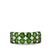 Chrome Diopside Ring with White Topaz in Sterling Silver 2.38cts