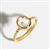Thalia Crystal Quartz Gold Plated Ring