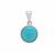 Turquoise Pendant in Sterling Silver 3.10cts