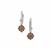 Gouveia Andalusite Earrings with White Zircon in Sterling Silver 1.10cts