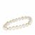 Freshwater Cultured Pearl Stretchable Bracelet in Sterling Silver (6x8mm)