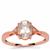 Morganite Ring with Natural Pink Diamond in 9K Rose Gold 1.10cts