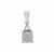 Gem-Jelly™ Aquaprase™ Pendant with Champagne Diamond in Sterling Silver 2.50cts