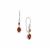 Mandarin Garnet Earring in Sterling Silver 1.40cts