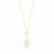 White Agate Necklace in Gold Tone Sterling Silver 13.50cts 