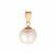 Akoya Cultured Pearl Pendant  in 9K Gold