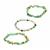 Natural Amazonite & Multi-Colour Fluorite set of 3 Stretchable Bracelets ATGW 207cts