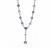 Tahitian Cultured Pearl Necklace in Sterling Silver