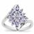 Tanzanite Ring in Sterling Silver 1.25ct
