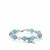 Aquamarine Bracelet with Kaori Cultured Pearl in Sterling Silver 