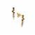 White, Champagne & Golden Ivory Diamond Earrings in 9K Gold 0.50ct