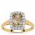Serenite Ring with White Zircon in 9K Gold 1.70cts