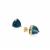 London Blue Topaz Earrings in 9K Gold 4.25cts