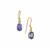 AA Tanzanite Earrings in 9K Gold 1.55cts