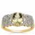 'Princess Anastasia' Csarite® Ring with White Zircon in 9K Gold 1.95cts