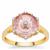  Lehrer Torus Ring Patroke Topaz Ring with Diamonds in 9K Gold 3.45cts