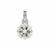 Wobito Snowflake Cut Cullinan Topaz Pendant with Canadian Diamond in 9K White Gold 9.85cts