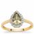 Csarite® Ring with White Zircon in 9K Gold 1.25cts