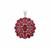 Thai Ruby Pendant in Sterling Silver 6.75cts