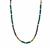 Malachite Necklace with Multi-Colour Tourmaline in Gold Tone Sterling Silver with Magnetic Clasp 83.55cts