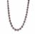Royal Purple Edison Cultured Pearl Rhodium Plated Sterling Silver Necklace (11 to 13mm)