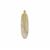 Mother of Pearl Pendant in Gold Plated Sterling Silver (47mm x 14mm)