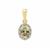 Csarite® Pendant with White Zircon in 9K Gold 1.35cts