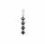 Burmese Spinel Pendant with White Zircon in Sterling Silver 1.69cts