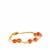 Nanhong Agate Bracelet with Diamantina Citrine in Gold Tone Sterling Silver 26.50cts