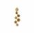 Ombre Champagne Diamond Pendant in 9K Gold 0.31ct