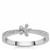 Diamond Ring in Sterling Silver 0.06ct