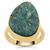 Apatite Drusy Ring in Gold Plated Sterling Silver 15cts