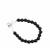 Black Onyx T Bar Bracelet in Sterling Silver 67.75cts
