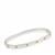 Elegance 'You Mean The World To Me' Bangle Argentium 960 Silver With Gold Plating