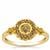 Diamonds Ring in Gold Plated Sterling Silver 0.34ct