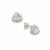 Mercury Mystic Topaz Earrings with White Zircon in Sterling Silver 0.70ct