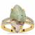 Aquaprase™ Ring with Diamond in Gold Plated Sterling Silver 6.10cts