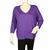 Destello Batwing Jersey Modal Top (Choice of 8 Sizes) (Purple)