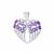 Amethyst Wings Pendant with White Topaz in Sterling Silver 1.80cts