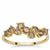 Cape Champagne Diamond Ring in 9K Gold 0.79ct