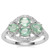 Odisha Kyanite Ring with White Zircon in Sterling Silver 1.83cts